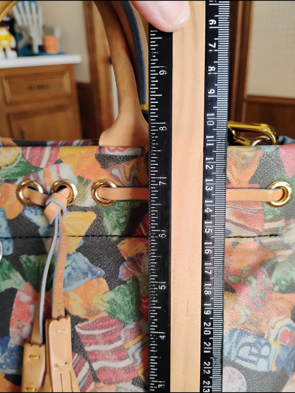 Dooney & Bourke Hard Candy All Over Coated Canvas Satchel/Cross Body Purse - Picture 4 of 16